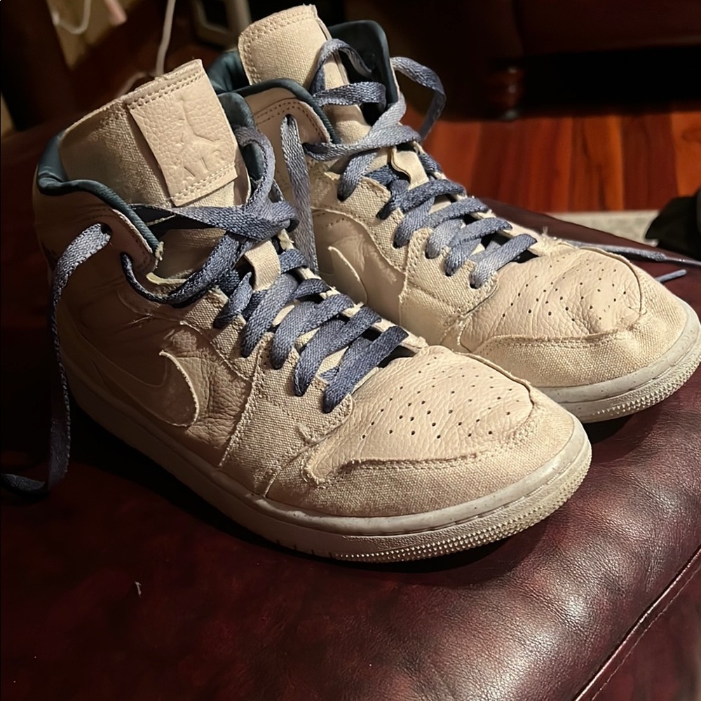 Women’s Cream High-Top Sneakers
